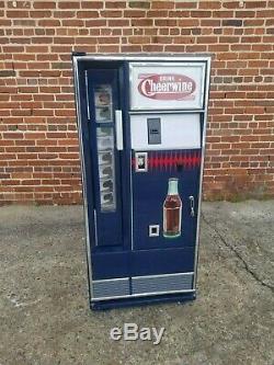 Vintage Cheerwine Coca Cola Coke Drink Bottle Soda Machine Cooler Lighted Sign