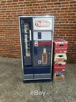 Vintage Cheerwine Coca Cola Coke Drink Bottle Soda Machine Cooler Lighted Sign