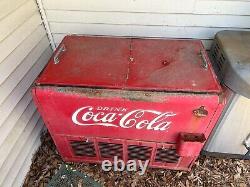 Vintage Coca-Cola 1930's Cooler Vending Machine (WORKS)