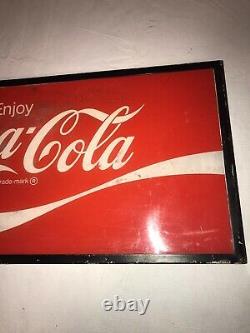Vintage Coca Cola Coke Soda Machine Topper 1960s Sign Panel