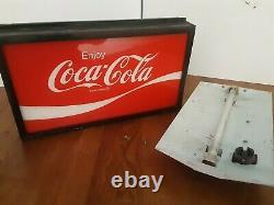 Vintage Coca Cola Coke Soda Machine Topper 1960s Sign Panel Light