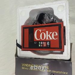 Vintage Coca Cola Coke Vending Machine Cassette Player In Box w Manual W-06A