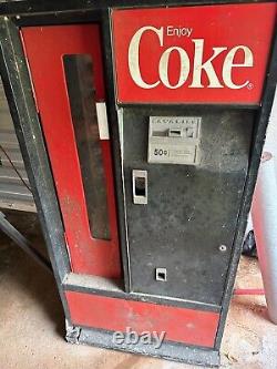 Vintage Coca-Cola Coke Vending Machine with keys. Cools Cold. Model #USS-8-64