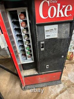 Vintage Coca-Cola Coke Vending Machine with keys. Cools Cold. Model #USS-8-64