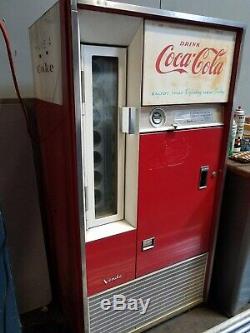 Vintage Coca-Cola Coke bottle machine runs quiet and gets very cold