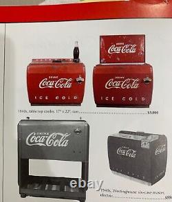 Vintage Coca Cola Cooler. Table Top 1940s Coca Cola Vending Machine Soda Cooler