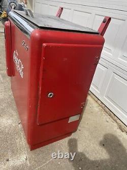 Vintage Coca-Cola Glasco Chest Cooler Coke Vending Machine Collect Commercial