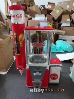 Vintage Coca Cola Hot Nut Vending Machine 10 Cent, Mint