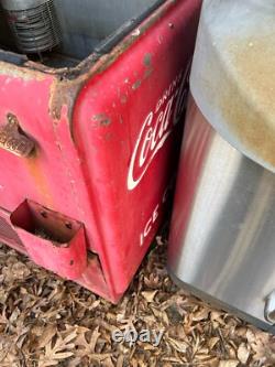 Vintage Coca-Cola Machine 1930's Cooler Vending Machine (WORKS)