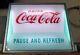 Vintage Coca Cola Machine Illuminated Sign, Vendo 216-1, Pause and Refresh, LED