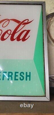 Vintage Coca Cola Machine Illuminated Sign, Vendo 216-1, Pause and Refresh, LED