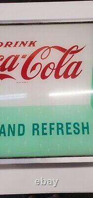 Vintage Coca Cola Machine Illuminated Sign, Vendo 216-1, Pause and Refresh, LED