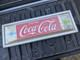 Vintage Coca-Cola Plastic Vending Machine Sign Face Mid Century Atomic Starburst