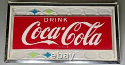 Vintage Coca Cola Soda Bubble Vending Machine Panel Insert Sign 1960's