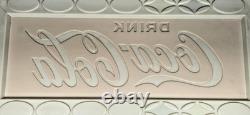 Vintage Coca Cola Soda Bubble Vending Machine Panel Insert Sign 1960's