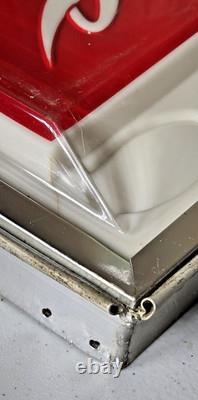 Vintage Coca Cola Soda Bubble Vending Machine Panel Insert Sign 1960's