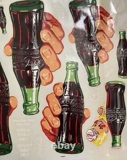 Vintage Coca Cola Vending Machine 1950s Decals Sprite Boy 5 Cents Decafix 55402