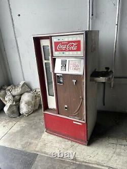 Vintage Coca Cola Vending Machine 1960's Cavalier with cooled water fountain