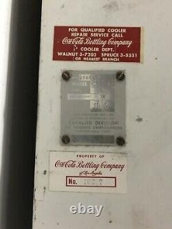 Vintage Coca Cola Vending Machine 1960's Cavalier with cooled water fountain