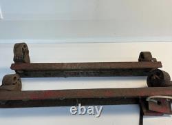 Vintage Coca Cola Vending Machine Castor Wheel Base Set Original