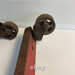 Vintage Coca Cola Vending Machine Castor Wheel Base Set Original