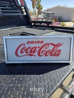 Vintage Coca-Cola Vending Machine Light. Working Condition. Needs Cleaned Up