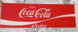 Vintage Coca Cola Vending Machine Plexiglass Sign Take It Home Cold 62 x 8,1/2