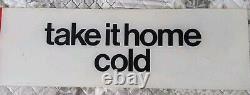 Vintage Coca Cola Vending Machine Plexiglass Sign Take It Home Cold 62 x 8,1/2