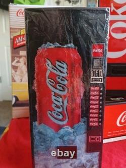 Vintage Coca-cola Miniature Vending Machines (3) Made Of Plastic Am-fm Radios