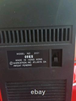 Vintage Coca-cola Miniature Vending Machines (3) Made Of Plastic Am-fm Radios