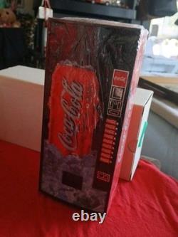 Vintage Coca-cola Miniature Vending Machines (3) Made Of Plastic Am-fm Radios