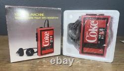 Vintage Coke Coca Cola Stereo Cassette Player with headphones Vending Machine