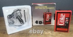 Vintage Coke Coca Cola Stereo Cassette Player with headphones Vending Machine