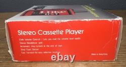 Vintage Coke Coca Cola Stereo Cassette Player with headphones Vending Machine