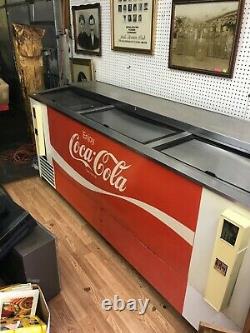 Vintage Coke Cooler Machine Soda Store Advertising