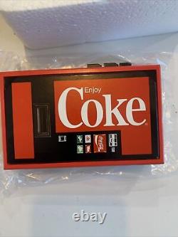 Vintage Coke Vending Machine Stereo Cassette Player with Headphones Rare