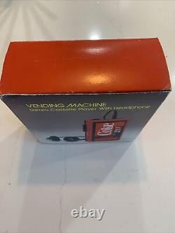 Vintage Coke Vending Machine Stereo Cassette Player with Headphones Rare