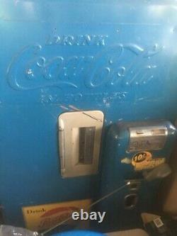 Vintage Cooling Vendo 39 Antique Blue Pepsi / Coke Machine