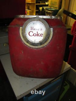 Vintage Dole Valve co. Coca Cola in Glasses Fountain Dispenser Top VERY ROUGH