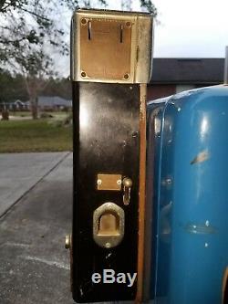 Vintage Double Dot Pepsi Slide Cooler Vending Machine Coin Operated Op