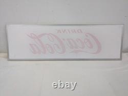 Vintage Drink Coca Cola Soda Machine Insert Plexiglass Sign Soda Vending 60s NOS