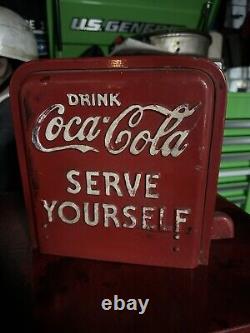 Vintage Embossed Coca-Cola Vendo Head Self Serve Coin Op Box