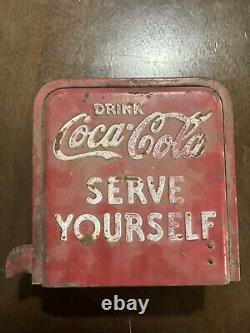 Vintage Embossed Coca-Cola Vendo Head Self Serve Coin Op Box