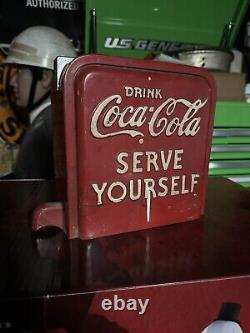 Vintage Embossed Coca-Cola Vendo Head Self Serve Coin Op Box