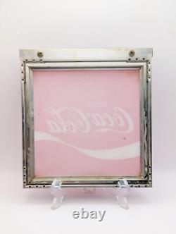 Vintage Enjoy Coca-Cola Vending Machine Display Translucent Sign Collectible
