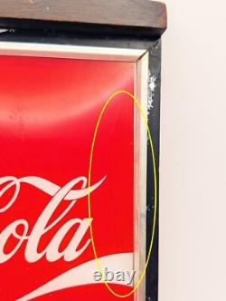 Vintage Enjoy Coca-Cola Vending Machine Display Translucent Sign Collectible