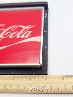 Vintage Enjoy Coca-Cola Vending Machine Display Translucent Sign Collectible