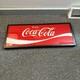 Vintage Glass Coca Cola Machine Panel ENJOY COCA COLA Metal Frame 10x25.75