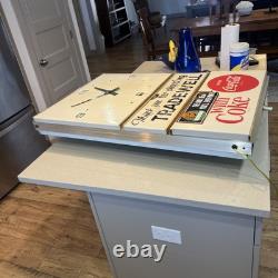 Vintage Grocery 1960's Coca-Cola Soda Clock Working Fine Original Piece