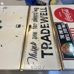 Vintage Grocery 1960's Coca-Cola Soda Clock Working Fine Original Piece
